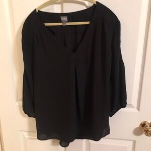 SOHO JEANS NEW YORK & COMPANY‎ black ladies XL top